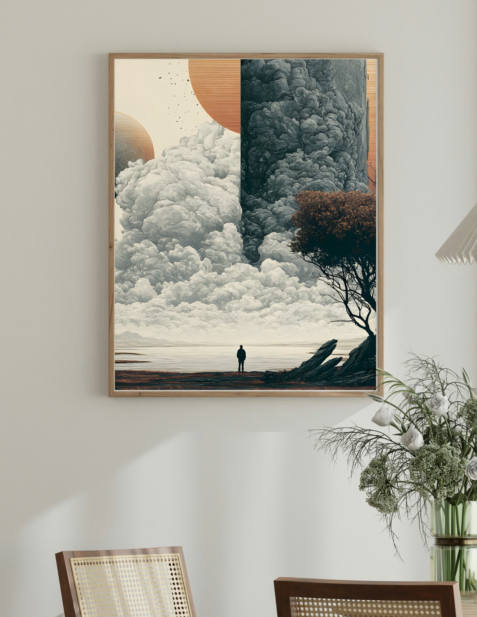 Semi-Gloss Poster shown in a room, mockup 2
