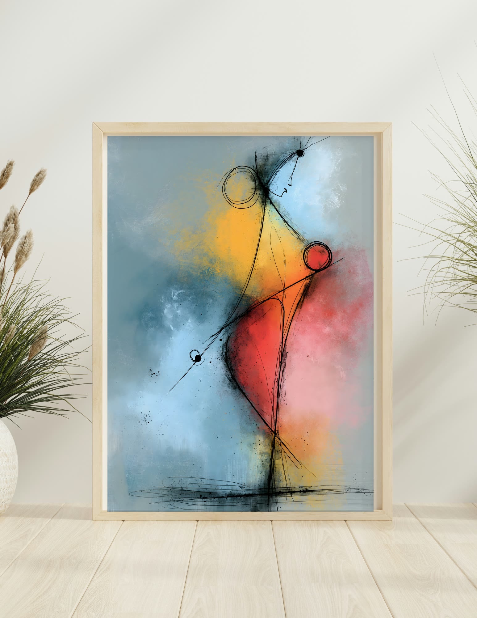 Semi-Gloss Poster shown in a room, mockup 2