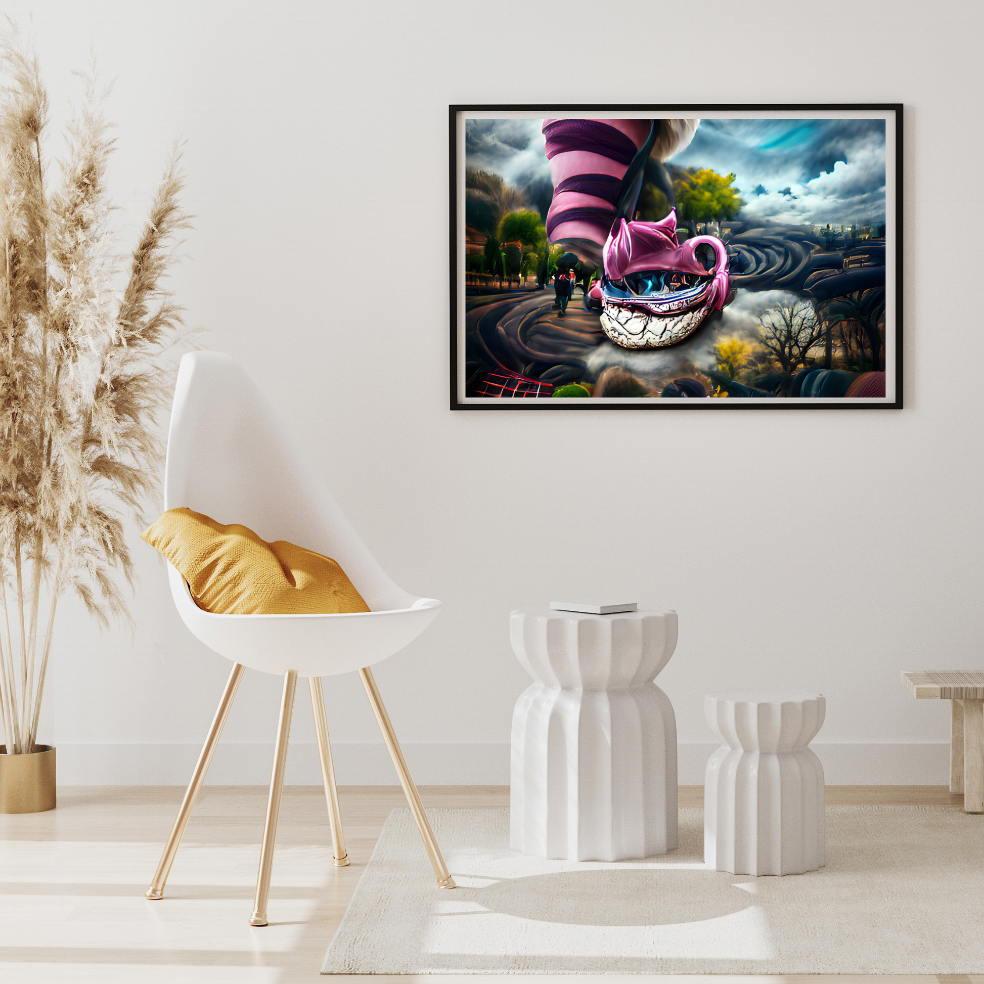 Alice in Wonderland, Alice and Cheshire Cat available as Framed Prints,  Photos, Wall Art and Photo Gifts